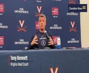 Tony Bennett discusses the upcoming Virginia men&#39;s basketball season at UVA media day.