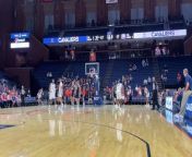 Ryan Dunn scores a layup for the final basketball of the UVA men&#39;s basketball Blue-White Scrimmage