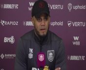 Burnley boss Vincent Kompany was critical of people questioning the integrity of referees and said that whilst decisions can be questioned integrity should not be ahead of their clash with Manchester United&#60;br/&#62;Burnley, Lancashire, UK