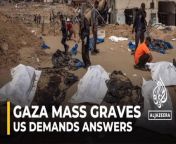 #PalestinianCivilDefence&#60;br/&#62;#Palestine&#60;br/&#62;#Gaza&#60;br/&#62;The White House says it wants “ans wers” from Israeli authorities after the discovery of mass graves at Gaza hospitals destroyed in Israeli sieges.&#60;br/&#62;&#60;br/&#62;More than 300 bodies of people – allegedly killed and buried by Israeli forces at Nasser Hospital in Khan Younis – have so far been recovered. Other graves at al-Shifa Hospital in northern were also located.&#60;br/&#62;&#60;br/&#62;“We want answers. We want to see this thoroughly and transparently investigated,” National Security Advisor Jake Sullivan told reporters Israeli army spokesman Major Nadav Shoshani said the graves at Nasser were “dug by Gazans a few months ago”.&#60;br/&#62;&#60;br/&#62;Hospitals, which have protection under international law, have repeatedly come under Israeli bombardment during more than six months of war in Gaza.&#60;br/&#62;&#60;br/&#62;Al Jazeera&#39;s Mike Hanna is in Washington, DC for the latest.&#60;br/&#62;&#60;br/&#62;Subscribe to our channel #PalestinianCivilDefence #Palestine #Gaza #SouthernGaza #GazaMassGraves #KhanYounis #NasserMedicalComplex #GazaNasserHospital #GazaHospitals #GazaUnderAttack #GazaHumanitarianCrisis #Israel #IsraelHamasWar #GazaWar #IsraelWar #IsraelPalestineWar #IsraelGazaWar #IsraelWarCrimesInGaza #GazaBombardment #GazaRefugeeCamps #GazaGenocide