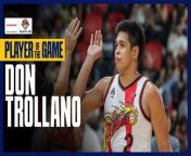 PBA Player of the Game Highlights: Don Trollano sizzles from 3-point range as San Miguel collects 10th straight win from www com xxx video san
