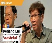 Lim Mah Hui says that with ‘unrealistic’ ridership numbers, the government would have to pay dearly to maintain the network.&#60;br/&#62;&#60;br/&#62;Read More: &#60;br/&#62;https://www.freemalaysiatoday.com/category/nation/2024/05/10/wasteful-penang-lrt-to-cost-govt-rm600mil-a-year-says-economist/&#60;br/&#62;&#60;br/&#62;Free Malaysia Today is an independent, bi-lingual news portal with a focus on Malaysian current affairs.&#60;br/&#62;&#60;br/&#62;Subscribe to our channel - http://bit.ly/2Qo08ry&#60;br/&#62;------------------------------------------------------------------------------------------------------------------------------------------------------&#60;br/&#62;Check us out at https://www.freemalaysiatoday.com&#60;br/&#62;Follow FMT on Facebook: https://bit.ly/49JJoo5&#60;br/&#62;Follow FMT on Dailymotion: https://bit.ly/2WGITHM&#60;br/&#62;Follow FMT on X: https://bit.ly/48zARSW &#60;br/&#62;Follow FMT on Instagram: https://bit.ly/48Cq76h&#60;br/&#62;Follow FMT on TikTok : https://bit.ly/3uKuQFp&#60;br/&#62;Follow FMT Berita on TikTok: https://bit.ly/48vpnQG &#60;br/&#62;Follow FMT Telegram - https://bit.ly/42VyzMX&#60;br/&#62;Follow FMT LinkedIn - https://bit.ly/42YytEb&#60;br/&#62;Follow FMT Lifestyle on Instagram: https://bit.ly/42WrsUj&#60;br/&#62;Follow FMT on WhatsApp: https://bit.ly/49GMbxW &#60;br/&#62;------------------------------------------------------------------------------------------------------------------------------------------------------&#60;br/&#62;Download FMT News App:&#60;br/&#62;Google Play – http://bit.ly/2YSuV46&#60;br/&#62;App Store – https://apple.co/2HNH7gZ&#60;br/&#62;Huawei AppGallery - https://bit.ly/2D2OpNP&#60;br/&#62;&#60;br/&#62;#FMTNews #Penang #LRT #Wasteful