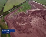 Drone images show the scale of a dumping ground being investigated at Raspberry Hill Park Farm in Iwade near Sittingbourne.
