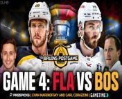 Evan Marinofsky and Carl Corazzini go LIVE to recap Game 4 of Bruins vs Panthers!&#60;br/&#62;&#60;br/&#62;This episode of the Bruins Postgame Show is brought to you by:&#60;br/&#62;&#60;br/&#62;Prize Picks! Get in on the excitement with PrizePicks, America’s No. 1 Fantasy Sports App, where you can turn your hoops knowledge into serious cash. Download the app today and use code CLNS for a first deposit match up to &#36;100! Pick more. Pick less. It’s that Easy! Go to https://PrizePicks.com/CLNS&#60;br/&#62;&#60;br/&#62;Take the guesswork out of buying NBA tickets with Gametime. Download the Gametime app, create an account, and use code CLNS for &#36;20 off your first purchase. Download Gametime today. Last minute tickets. Lowest Price. Guaranteed. Terms apply.&#60;br/&#62;&#60;br/&#62;#NHLBruins #Bruins #NHL #Hockey #Panthers