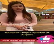 Bigg Boss 17 Mannara Chopra Spotted at Airport Viral Masti Bollywood