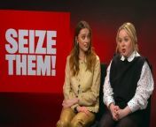 Sex Education&#39;s Aimee Lou Wood and Bridgerton&#39;s Nicola Coughlan discuss how they channeled their rage for new film Seize Them! And reveal why they&#39;d take Ncuti Gatwa on a quest with them. Report by Nathoom. Like us on Facebook at http://www.facebook.com/itn and follow us on Twitter at http://twitter.com/itn