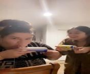 This girl asked her mom to shotgun a beer with her but her mother decided to prank her. As they started their game, the mother blew into the can, splashing the beer all over the daughter&#39;s face.
