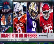 With the Patriots looking to weaponize through the draft, Taylor Kyles of CLNS Media and The Draft Network&#39;s Justin Melo discuss the best offensive fits for New England on each day of the draft.&#60;br/&#62;&#60;br/&#62;This episode of the Patriots Daily Podcast is brought to you by:&#60;br/&#62;&#60;br/&#62;Prize Picks! Get in on the excitement with PrizePicks, America’s No. 1 Fantasy Sports App, where you can turn your hoops knowledge into serious cash. Download the app today and use code CLNS for a first deposit match up to &#36;100! Pick more. Pick less. It’s that Easy! &#60;br/&#62;&#60;br/&#62;Football season may be over, but the action on the floor is heating up. Whether it’s Tournament Season or the fight for playoff homecourt, there’s no shortage of high stakes basketball moments this time of year. Quick withdrawals, easy gameplay and an enormous selection of players and stat types are what make PrizePicks the #1 daily fantasy sports app!&#60;br/&#62;&#60;br/&#62;#Patriots #NFL #NewEnglandPatriots