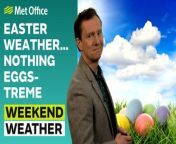This is the Met Office UK Weather forecast for the weekend, dated 28/03/2024&#60;br/&#62;&#60;br/&#62;There’ll be plenty more big downpours on Good Friday but through the Easter weekend the weather does look like turning a little drier and a bit warmer. Bringing you this Easter weekend weather forecast is Alex Deakin.
