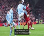 Jeremy Doku made a controversial challenge on Alexis Mac Allister in Manchester City&#39;s draw with Liverpool.