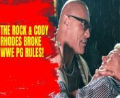 Check out The Rock and Cody Rhodes take WWE to a non-pg level with intense bloody brawl #WWE #TheRock #CodyRhodes #Wrestling #Drama #NonPg
