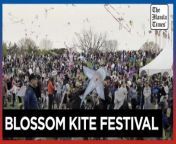 Kites dot the sky in US capital for Cherry Blossom Festival&#60;br/&#62;&#60;br/&#62;Colorful kites soar over the National Mall in Washington, D.C. during the annual Blossom Kite Festival, celebrating the bond between the United States and Japan as part of the National Cherry Blossom Festival.&#60;br/&#62;&#60;br/&#62;Video by AFP &#60;br/&#62;&#60;br/&#62;Subscribe to The Manila Times Channel - https://tmt.ph/YTSubscribe &#60;br/&#62;Visit our website at https://www.manilatimes.net &#60;br/&#62; &#60;br/&#62;Follow us: &#60;br/&#62;Facebook - https://tmt.ph/facebook &#60;br/&#62;Instagram - https://tmt.ph/instagram &#60;br/&#62;Twitter - https://tmt.ph/twitter &#60;br/&#62;DailyMotion - https://tmt.ph/dailymotion &#60;br/&#62; &#60;br/&#62;Subscribe to our Digital Edition - https://tmt.ph/digital &#60;br/&#62; &#60;br/&#62;Check out our Podcasts: &#60;br/&#62;Spotify - https://tmt.ph/spotify &#60;br/&#62;Apple Podcasts - https://tmt.ph/applepodcasts &#60;br/&#62;Amazon Music - https://tmt.ph/amazonmusic &#60;br/&#62;Deezer: https://tmt.ph/deezer &#60;br/&#62;Tune In: https://tmt.ph/tunein&#60;br/&#62; &#60;br/&#62;#TheManilaTimes &#60;br/&#62;#worldnews &#60;br/&#62;#kites &#60;br/&#62;#cherryblossom