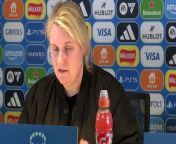 Emma Hayes on facing Arsenal for the Conti Cup final and what is expected from the team&#60;br/&#62;&#60;br/&#62;Stamford Bridge, London, UK